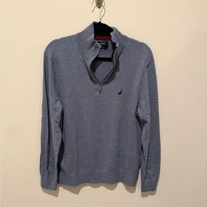 Nautica Men's Gray Zip-Up Sweater